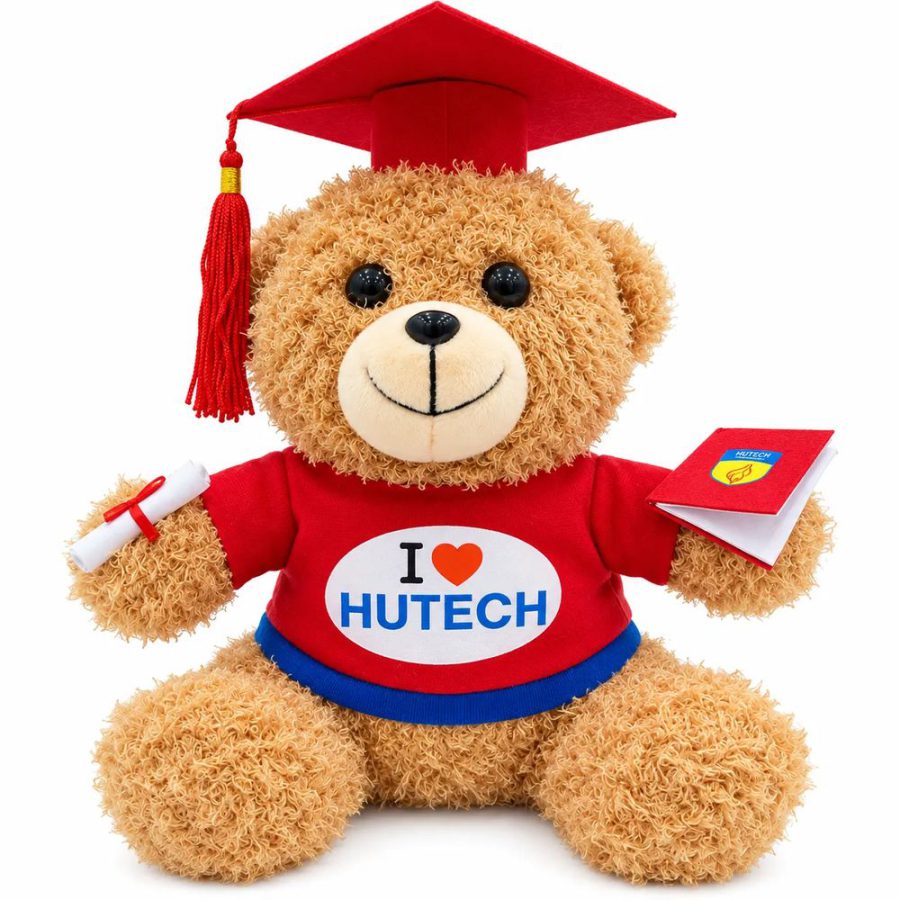 Gấu tốt nghiệp in logo trường