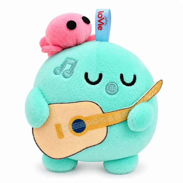 Móc khóa thú bông ôm đàn guitar